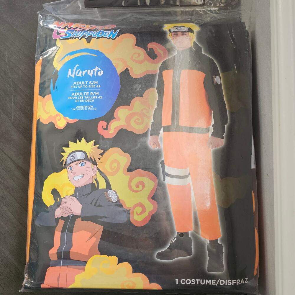 NEW Naruto Shippuden Cosplay Anime Halloween Costume Adult‎ S/M (Fits To SZ:42)